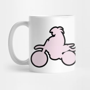 Pink Braaap!! Girl Dirt bike Motocross Eat my Dust Mug